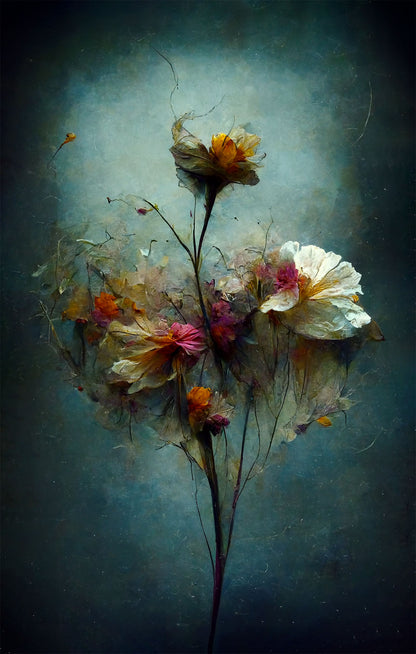 Floral Decay I - Satin Poster