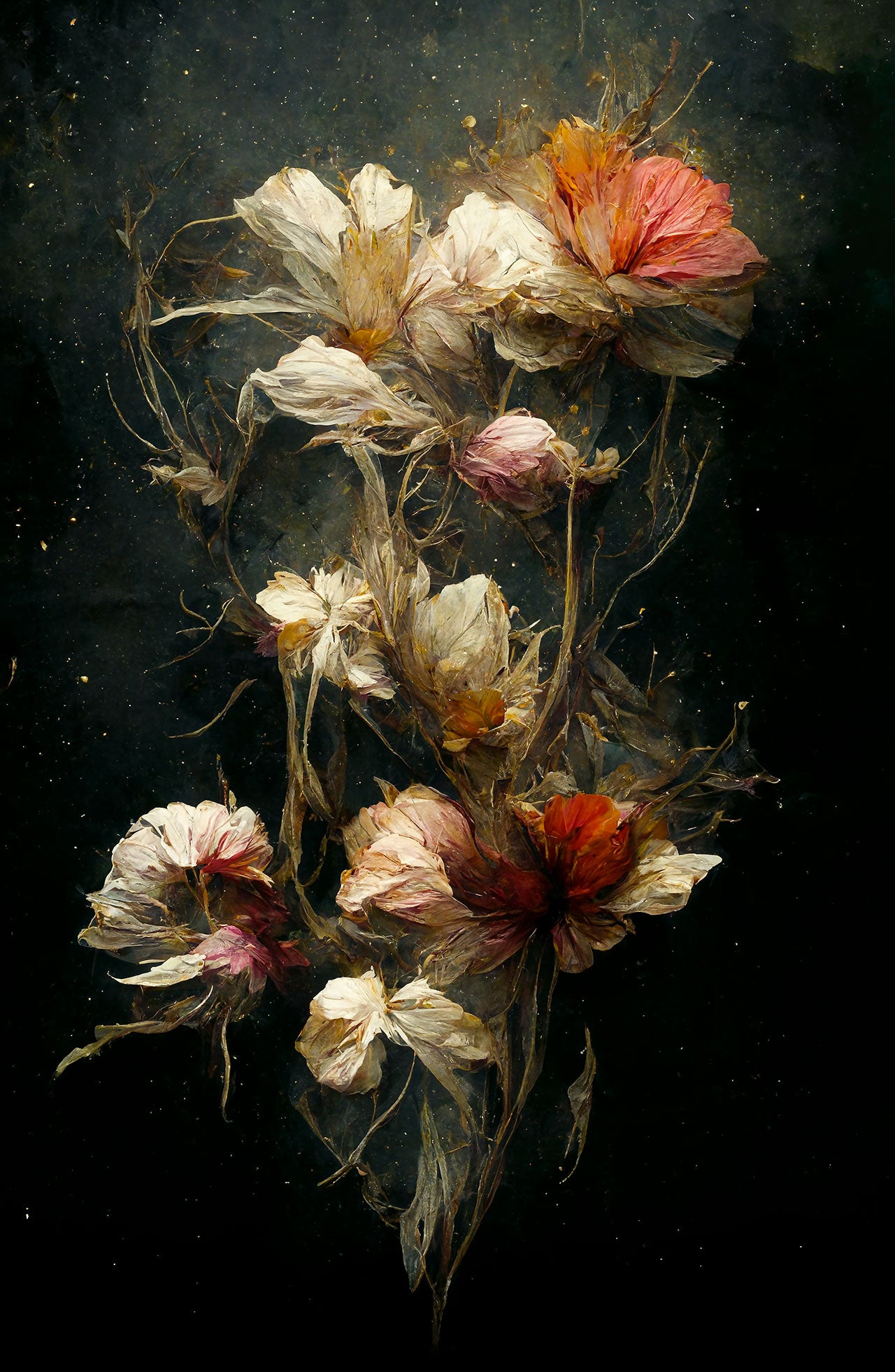 Floral Decay II - Satin Poster